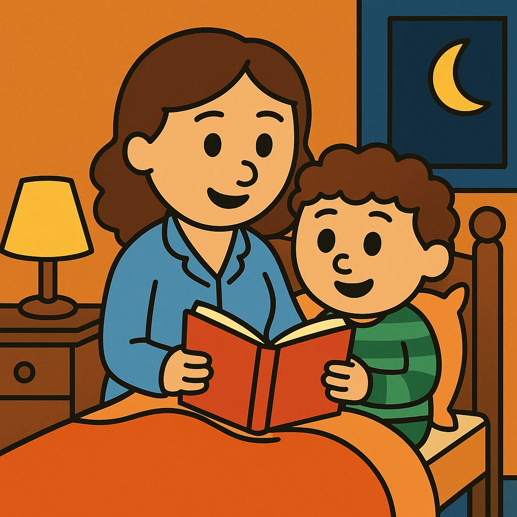 ילד חוגג חנוכה עם ספר אור ונס מותאם אישית