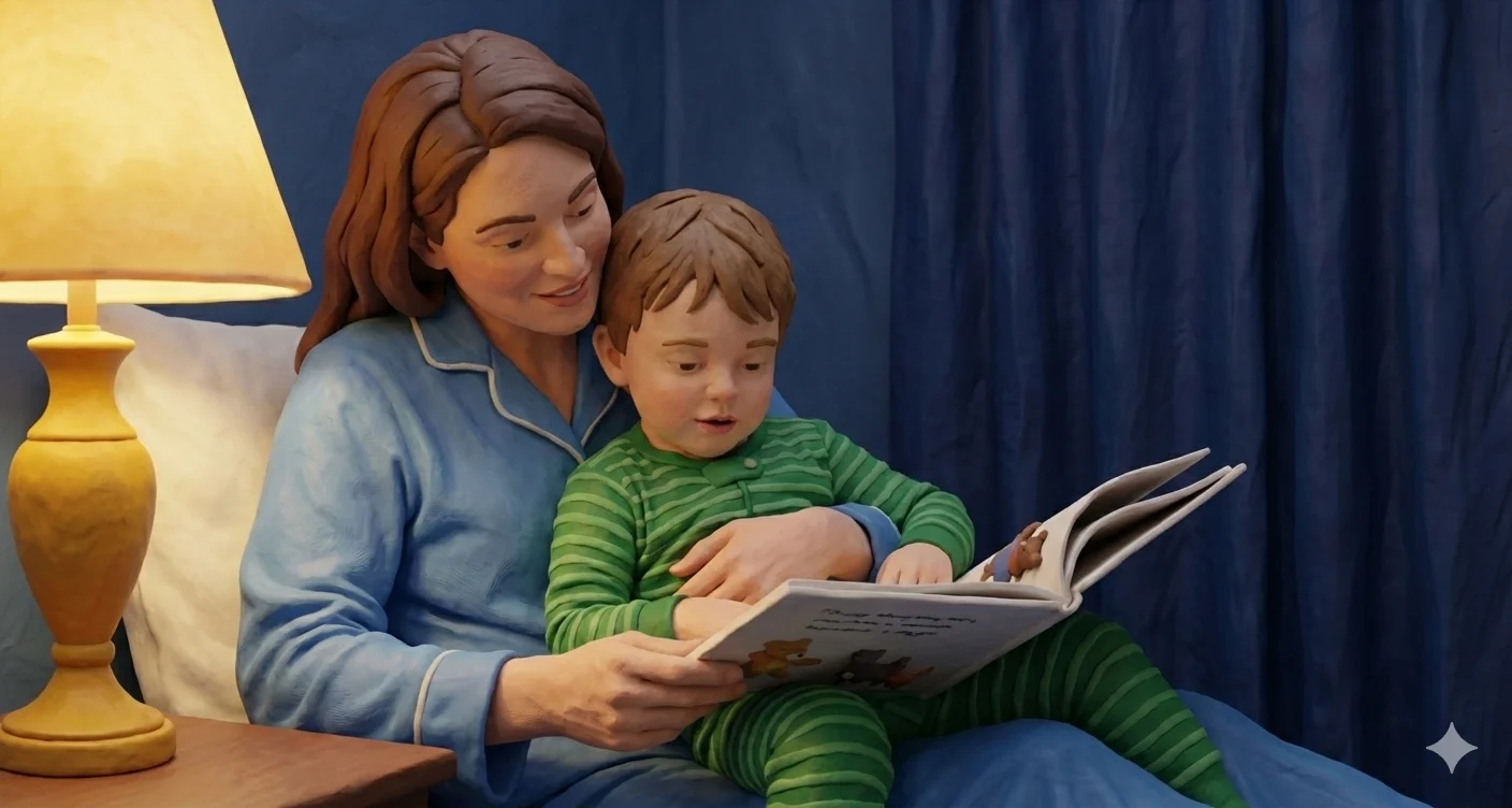 Adorable 3D illustrations that look like characters made from clay, similar to stop-motion animation