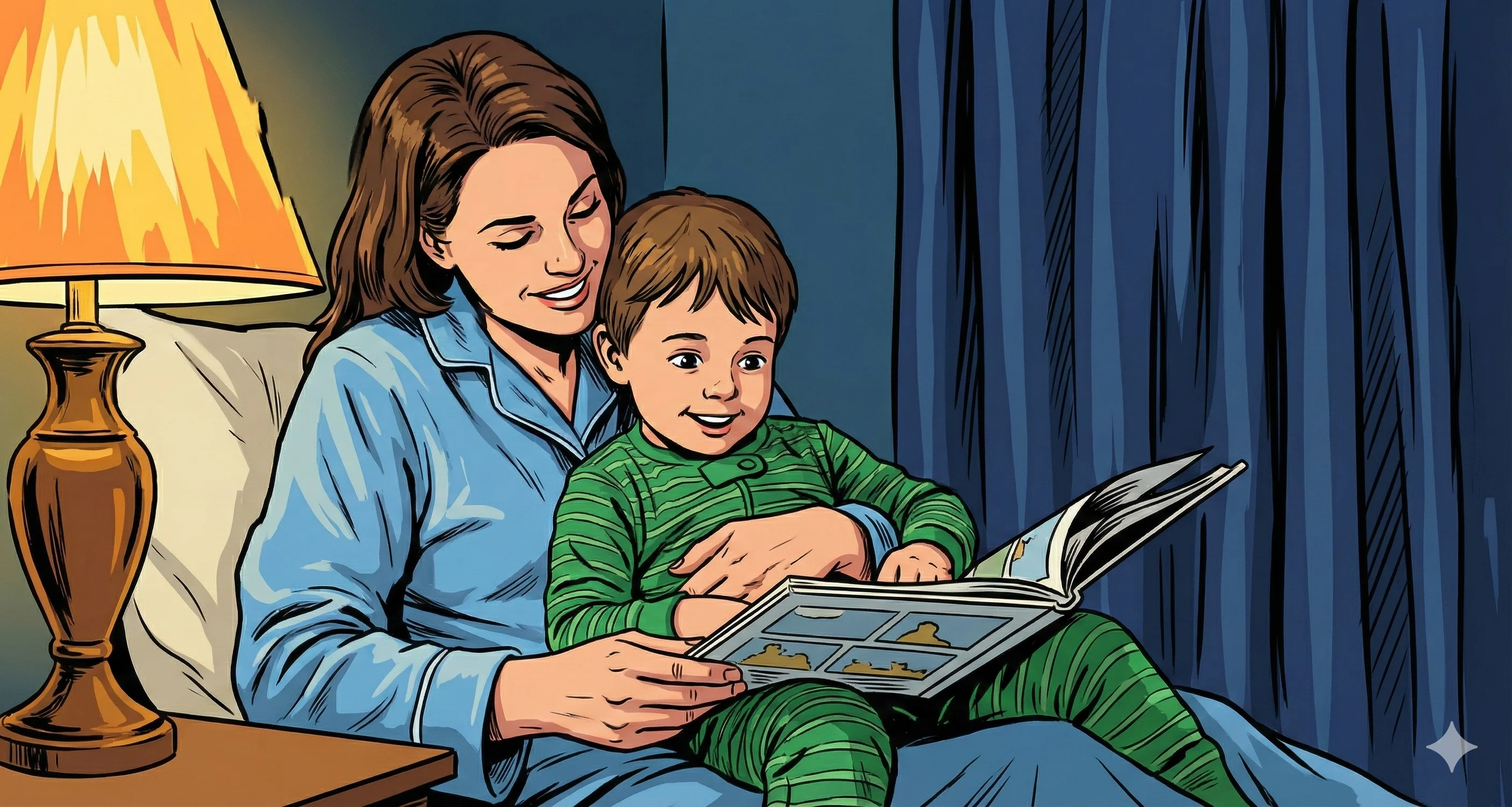 Fun and cheerful illustrations with simple shapes and bright, happy colors